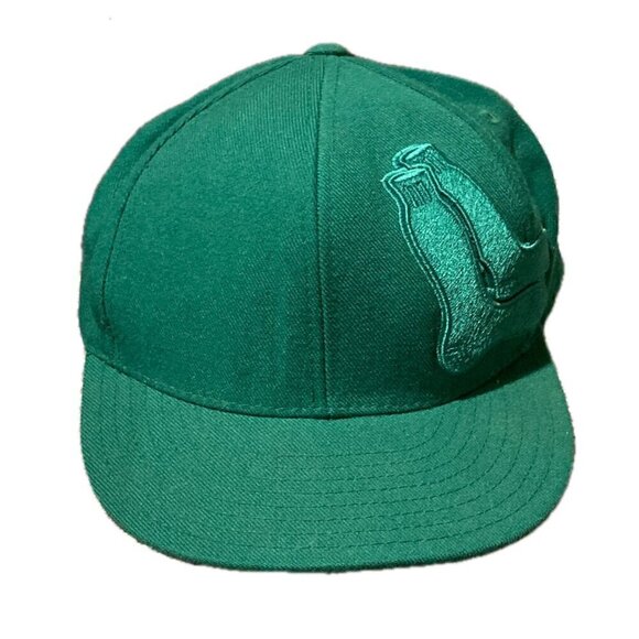 RARE Green Sox American Needle Boston Red Sox Fitted Baseball Cap Size 7 3/8 - Picture 6 of 6